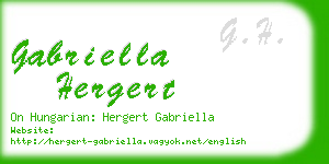 gabriella hergert business card
